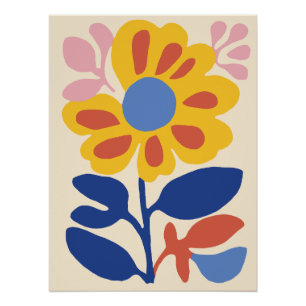 Abstract Floral Art Poster