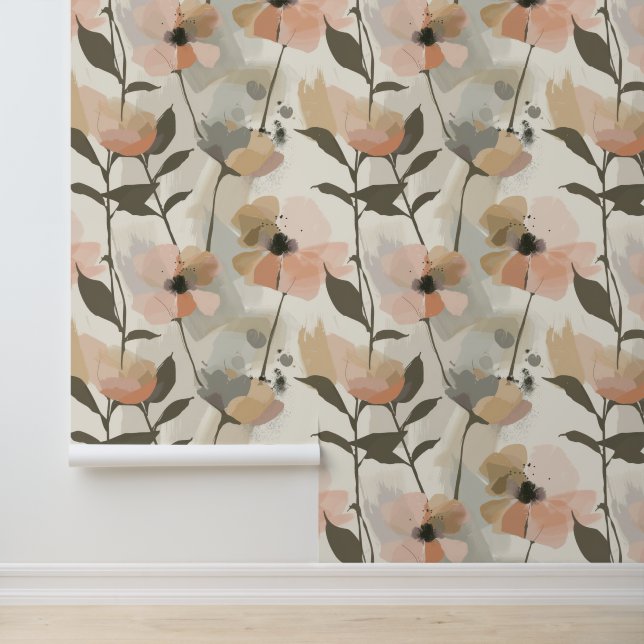 Abstract Floral Art Wallpaper (Application)