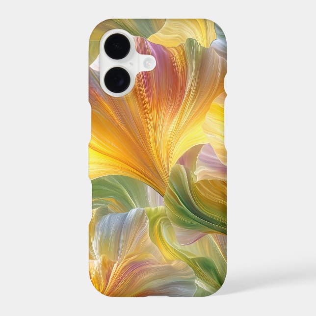 Abstract Floral Art with Yellow Petals (Back)