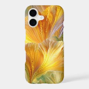 Abstract Floral Art with Yellow Petals