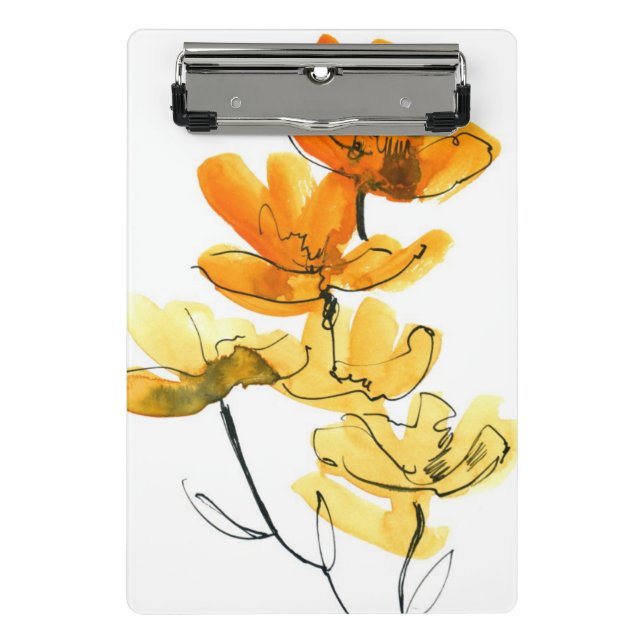 Abstract floral background mini clipboard (Front)