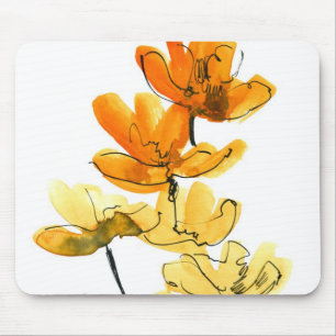 Abstract floral background mouse pad