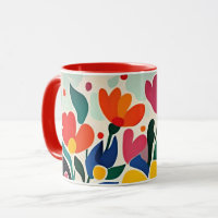 Abstract floral background, vibrant,