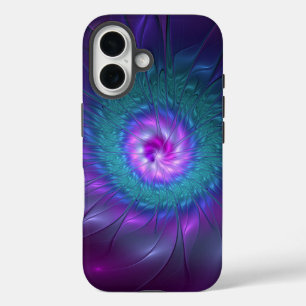 Abstract Floral Beauty Colourful Fractal Art Flowe iPhone 16 Case