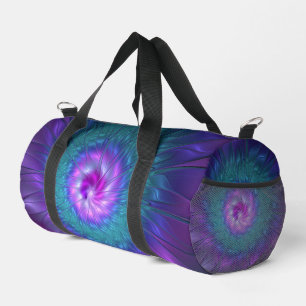 Abstract Floral Beauty Colourful Fractal Art Flowe Duffle Bag