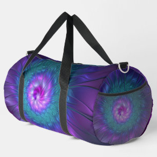 Abstract Floral Beauty Colourful Fractal Art Flowe Duffle Bag