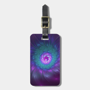 Abstract Floral Beauty Colourful Fractal Art Flowe Luggage Tag