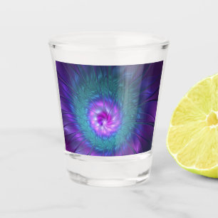 Abstract Floral Beauty Colourful Fractal Art Flowe Shot Glass