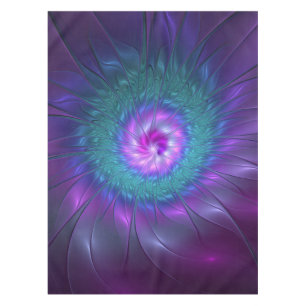 Abstract Floral Beauty Colourful Fractal Art Flowe Tablecloth