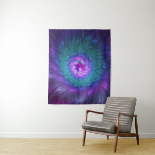 Abstract Floral Beauty Colourful Fractal Art Flowe Tapestry