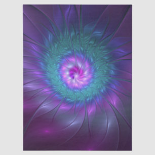 Abstract Floral Beauty Colourful Fractal Art Flowe Tissue Paper