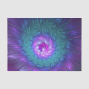 Abstract Floral Beauty Colourful Fractal Art Flowe Tissue Paper
