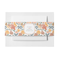 Abstract Floral & Birds Mid Century Modern Wedding