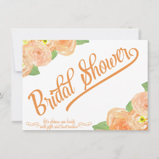 Abstract Floral Bridal Shower Invitation
