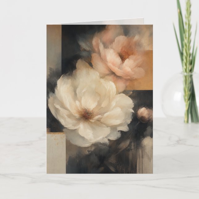 "Abstract Floral" Card (Front)