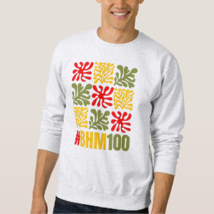 Abstract Floral Centenary Black History Month Sweatshirt