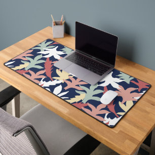 Abstract Floral Contemporary Desk Mat