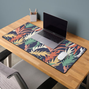 Abstract Floral Contemporary Desk Mat