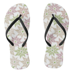 Abstract floral flowers romantic pattern cartoon r jandals