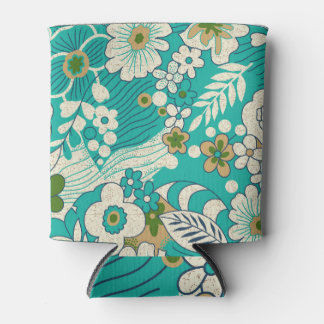 Abstract Floral Geometric: Seamless Pattern. Can Cooler