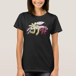 Abstract Floral Graffiti Modern Vibrant Graphic T- T-Shirt