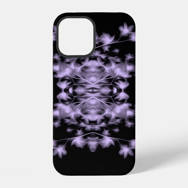Abstract Floral Graphic Pattern iPhone Case (Back)
