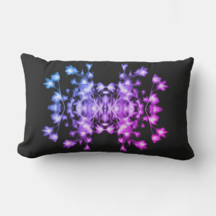 Abstract Floral Graphic Pattern Lumbar Cushion