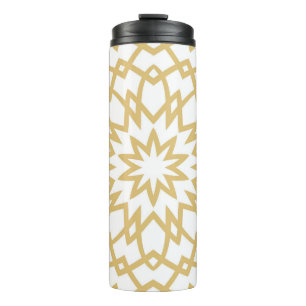 Abstract floral hand drown pattern. Vintage illust Thermal Tumbler