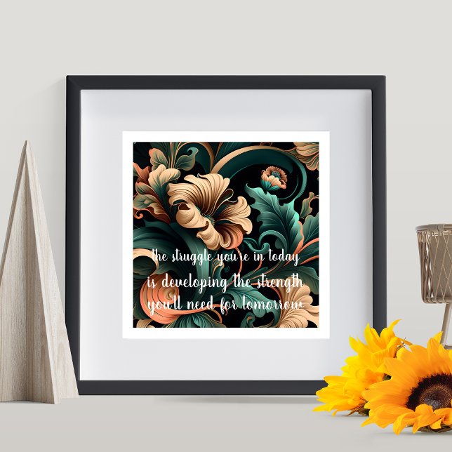 Abstract Floral Inspiration and Strength  Poster (Creator Uploaded)