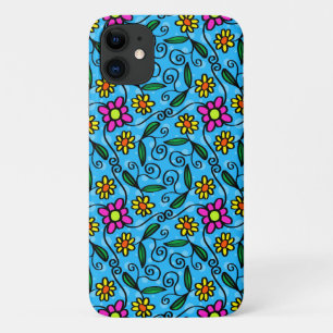 Abstract Floral iPhone 11 Case