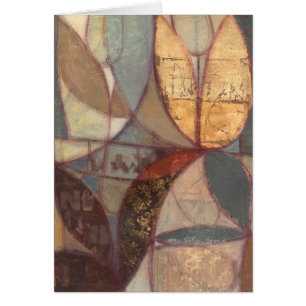 Abstract Floral Leaf Painting by Norman Wyatt