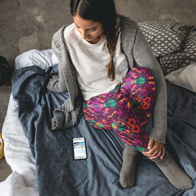 Abstract floral leggings (Creator Uploaded)