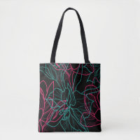 Abstract Floral Line Art Pattern Design