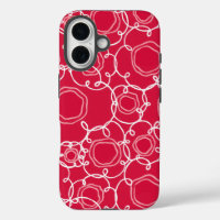 Abstract Floral Matrix (Red) Fine Art