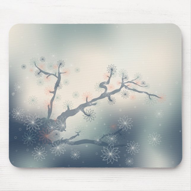 Abstract Floral  Mouse Pad  (Front)