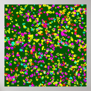 Abstract Floral Murals Pattern Wallpaper Poster