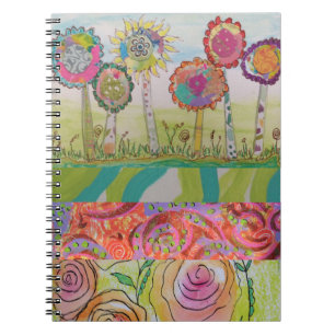 Abstract Floral Notebook