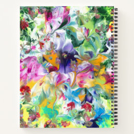 Abstract Floral Notebook