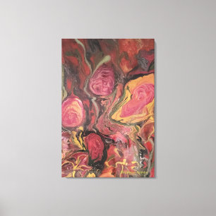 Abstract Floral Painting Print