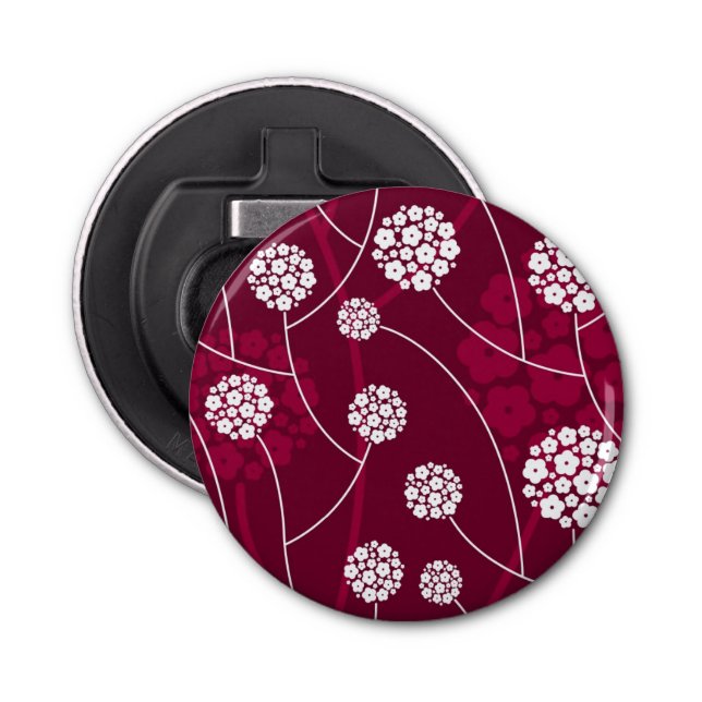 Abstract floral pattern bottle opener (Front)