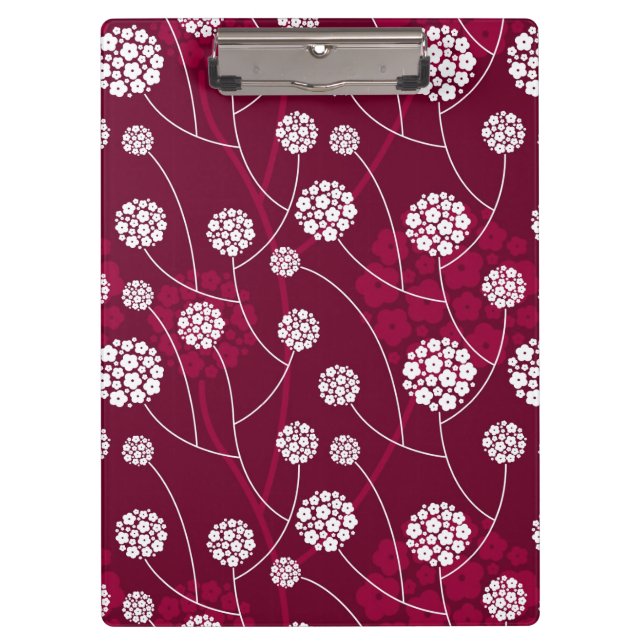 Abstract floral pattern clipboard (Front)