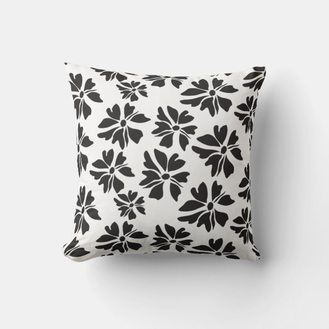 Abstract Floral Pattern Cushion (Front)