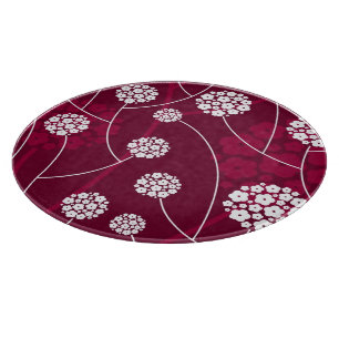 Abstract floral pattern cutting board