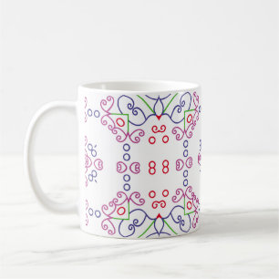 Abstract floral pattern designabstract, art, home coffee mug