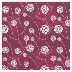 Abstract floral pattern fabric