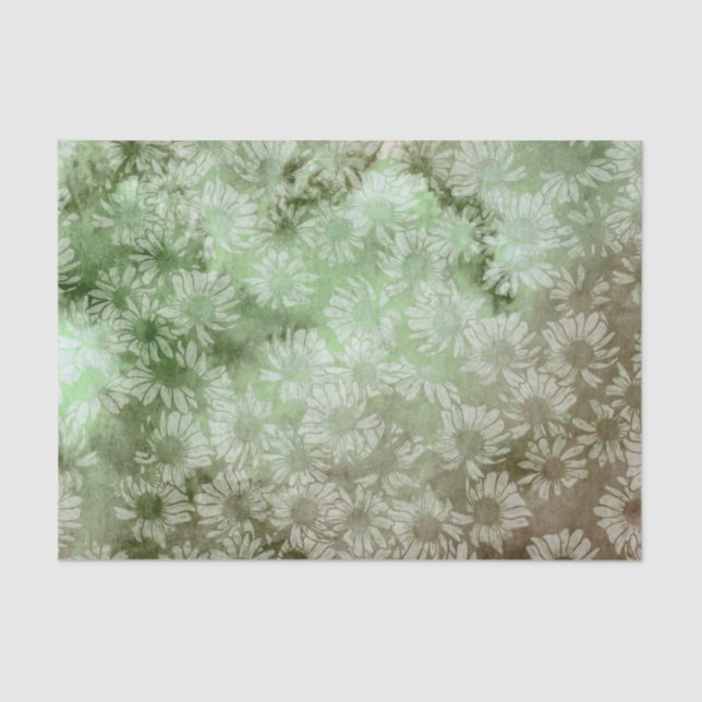 Abstract Floral Pattern Flower gardening flowers   Tissue Paper (Front)