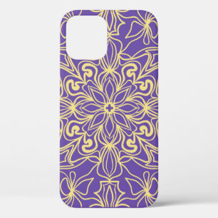 Abstract floral pattern. geometry, mandala design  iPhone 12 case