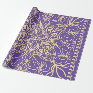 Abstract floral pattern. geometry, mandala design  wrapping paper