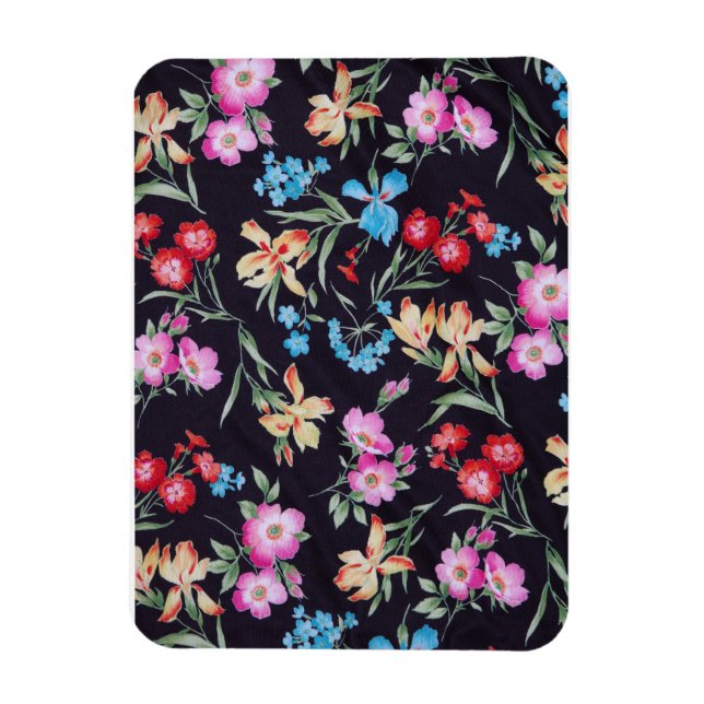 Abstract floral pattern magnet (Vertical)