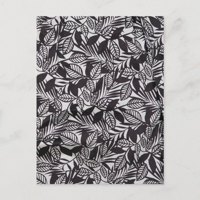 Abstract floral pattern postcard (Front)